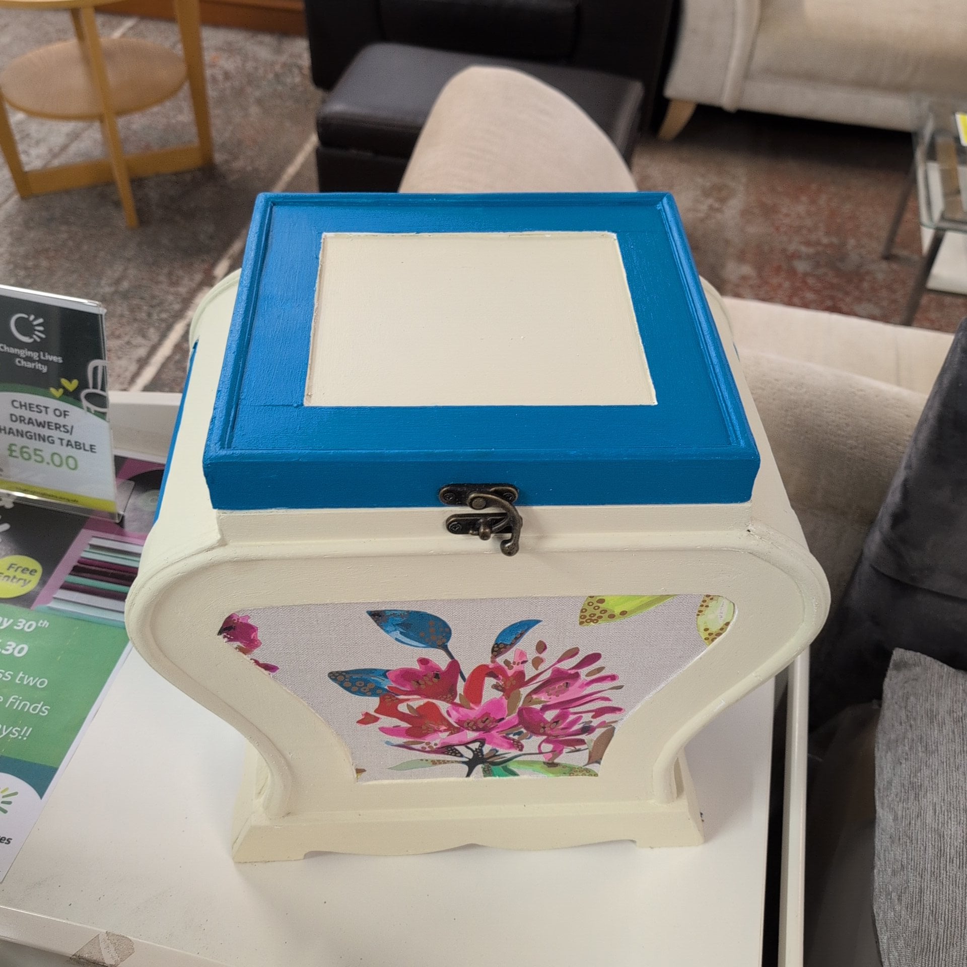 Upcycled Box by our Volunteer Gill